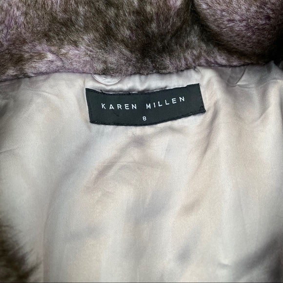 Karen Millen Collared Faux Fur Bolero - Size US 4 - Picture 7 of 8